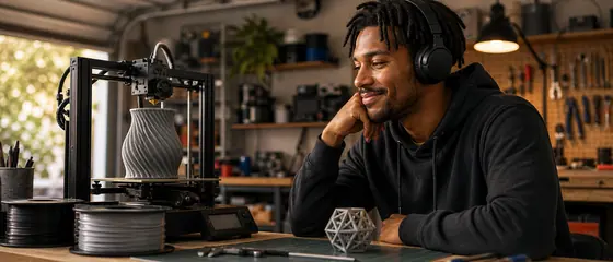 Listener enjoying an Audible story